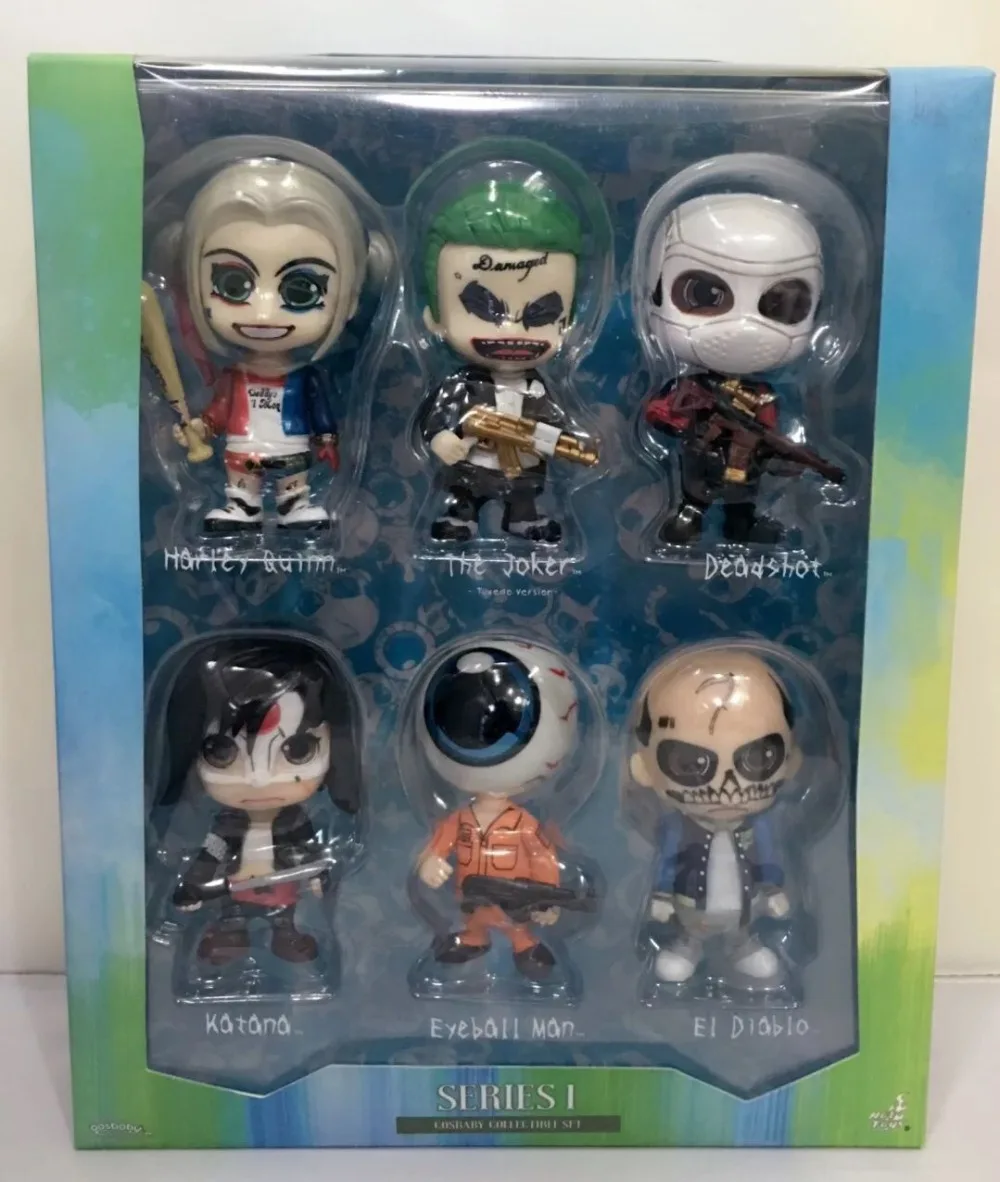 

Designer Series Collectibles Suicide Squad Harley Quinn The Joker Katana Deadshot PVC Action Figure Model Toy 10cm