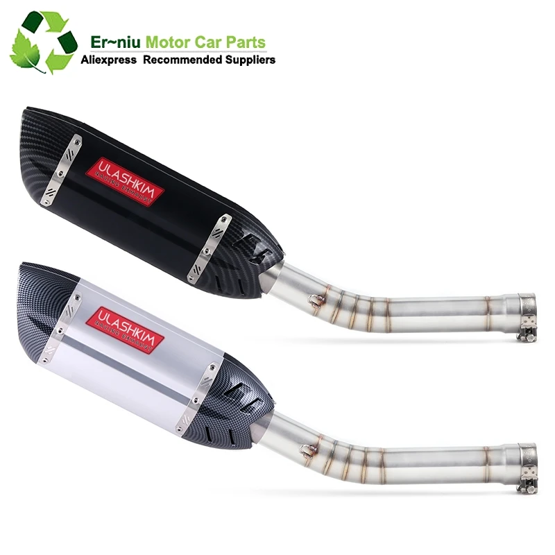 

Motorcycle Exhaust Muffler Escape Modified Link Middle Pipe Full System Slip On For yamaha YZF R6 YZF-R6 1998-2005
