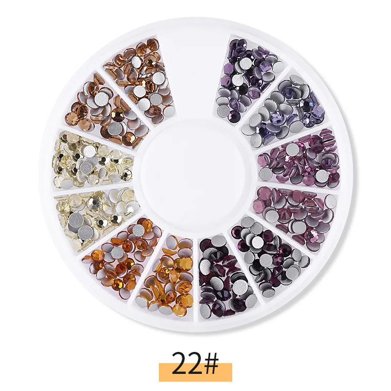 1 шт смешанный цвет камень-хамелион Стразы для ногтей маленькие неровные бусины Маникюр 3D дизайн ногтей украшение в колесо аксессуары для ногтей - Цвет: F609-22