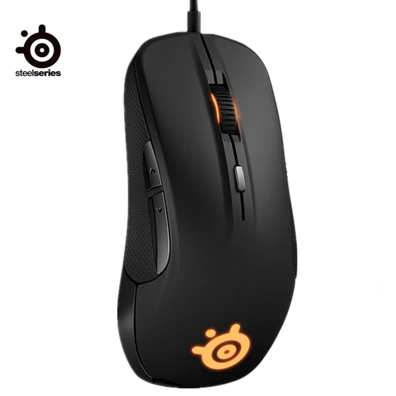 

100% Original Steelseries Rival 300S Rival 300 Gaming Mouse Wired 6500 DPI RGB LED LOGO Optical Mouse Gamer USB Mice For Dota 2