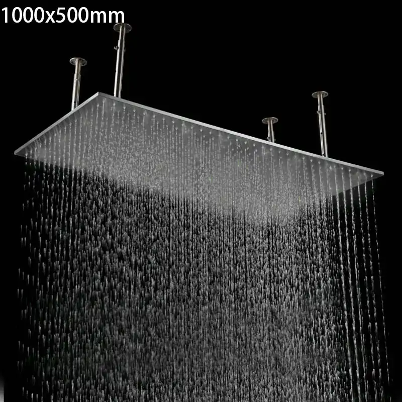 Rectangle Douchekop 800 600mm Led Rainfall Shower Over Head Large