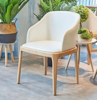 Луи Мода кафе мебель Наборы японский стиль досуг Кофейня западный ресторан твердые деревянные столы и стулья - Цвет: G1