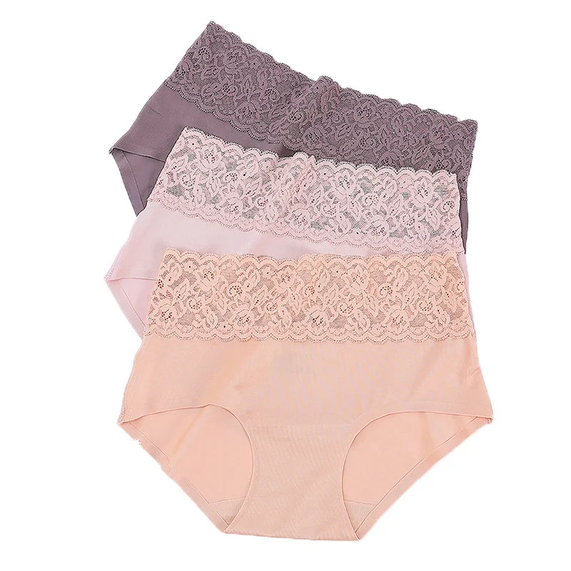

Sexy Women's Underwear Panties Soft High-Rise Panties Lace Briefs Lingerie Underwears Female's Seamless Breathable Underwear