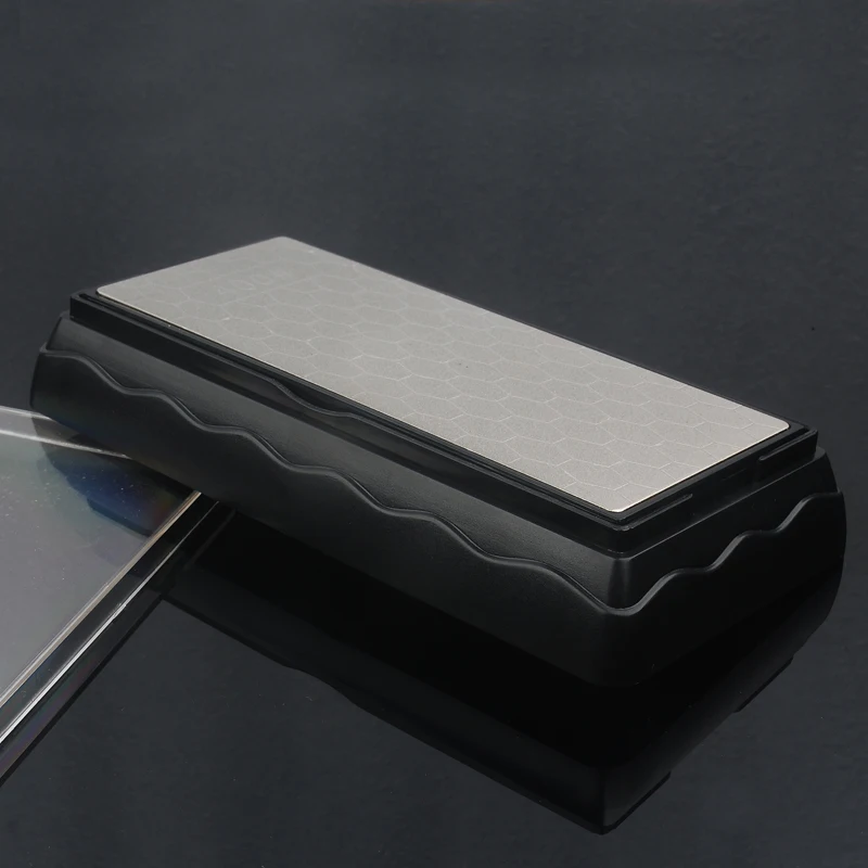 [ВИДЕО] 1 шт. 400 600 1000 1200 зернистость Алмазная точилка для кухонных ножей Профессиональная заточка для заточки камня Грубое шлифование