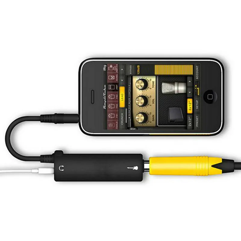 

Jack Rig Guitar Link Audi AMP Amplifier Guitar Effects Pedal Convertor Adapter Cable for iPhone iPad iPod