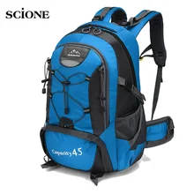 45L À Prova D' Água Camping Mochila Caminhadas Mochila Saco de Desporto Das Mulheres Dos Homens de Viagem Nylon XA725WA Trekk Equipamento de Escalada Da Montanha Ao Ar Livre