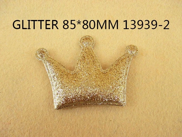 10 Pcs 80*60mm Crown Pattern Hair Accessories Patch,DIY Handmade Materials For Crafts Hair bow Cloth Decor,10Yc6989