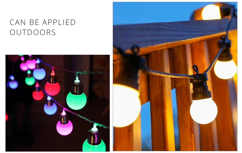 Connectable Vintage Festoon Ball LED String Lights Christmas Fairy Holiday Lights Decoration For Garden Outdoor Party Garland (12)