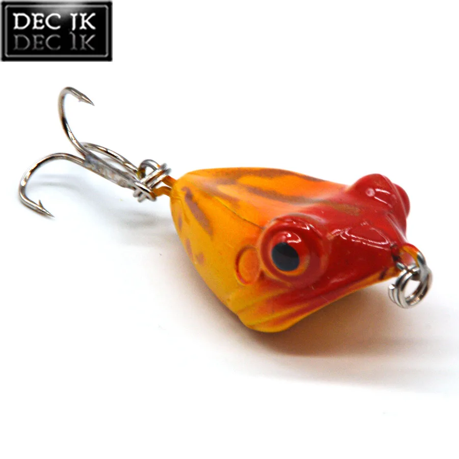1PCS Sea Artificial Fake Baits Trolling Poper Frog Hard Lures For Fishing Supplies Swimbait Pike Jerkbait Laser Bait Topwater (5)