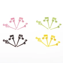 16 шт./компл. Новинка пластиковая музыкальная форма нот еда фрукты вилка выбор набор для вечерние вилка для торта, десертная Bento аксессуары