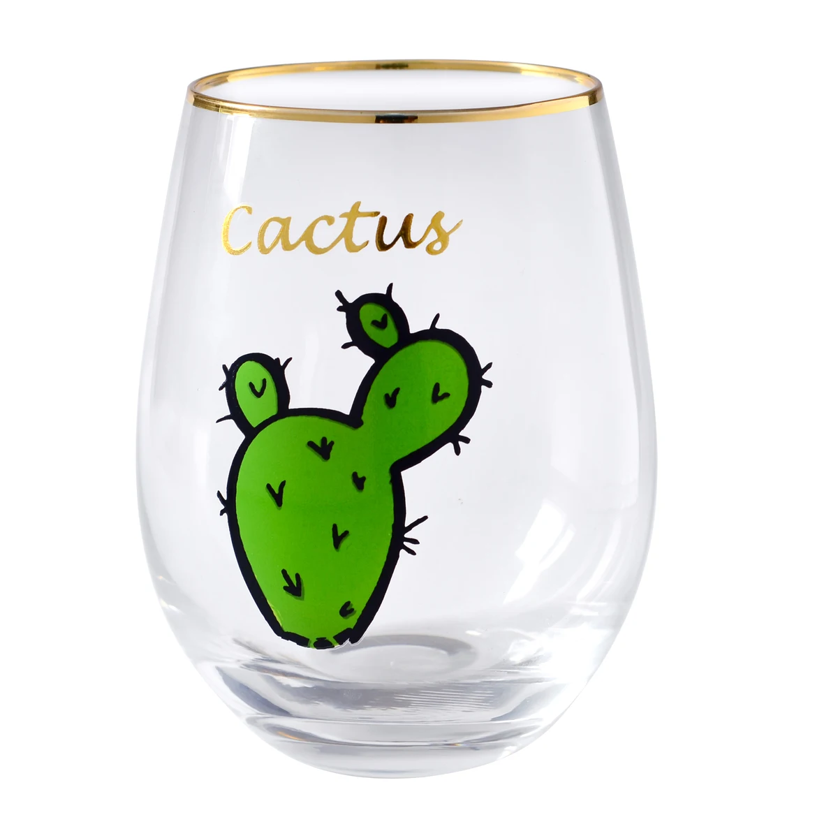 Instagram Мода Фламинго г-н Лось кактус MEOU Кот золотой край яйцо в форме для виски, коктейлей бокал лоток для Мусса Verre большая кружка - Цвет: Cactus A