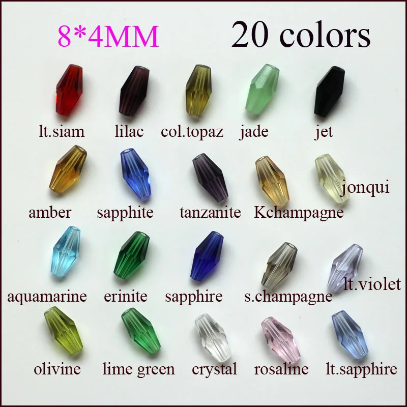 Бусины для ожерелья и браслета 8*4 мм 200 шт.|crystal beads|jewelry making beadsbeads brand |