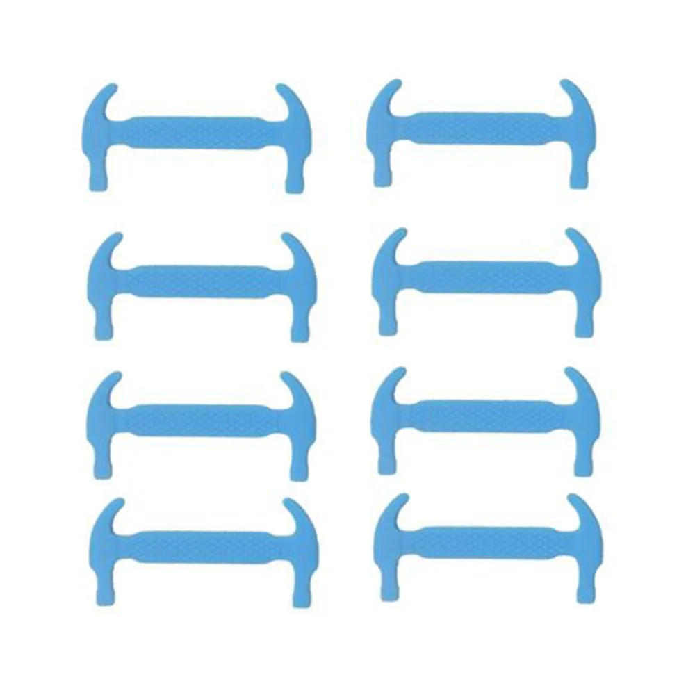 12Pc/Set New Unisex Adult Athletic Running No Tie Shoelaces Elastic Silicone Shoelaces All Sneakers Fit Strap Shoe Lace