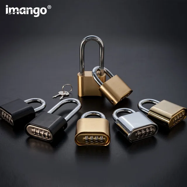Us 9 63 38 Off Waterproof Rust Proof Br Large Pword Lock Warehouse Cabinet Wardrobe Door Ferramentas Outdoor Fence Padlock In Locks