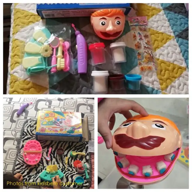 Doctor Toys For Children Pretend Play Toy Dentist Check Teeth Model Set Medical Kit Role Play Simulation Early Learning Toys 2