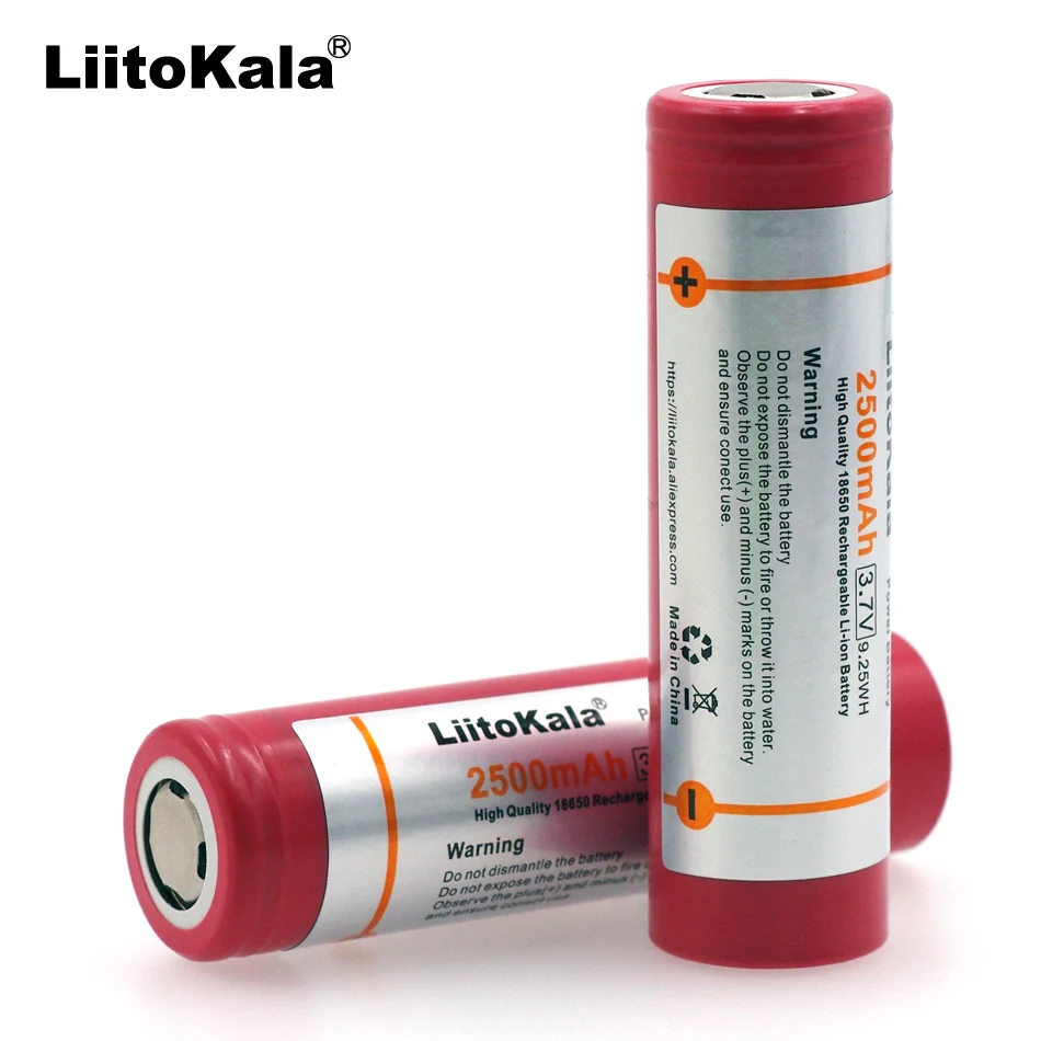 2 pcs. Liitokala not2 18650 3.7 V 2500 mAh high capacity battery maximum 20a pulse 35a for electronic cigarettes lg | Электроника