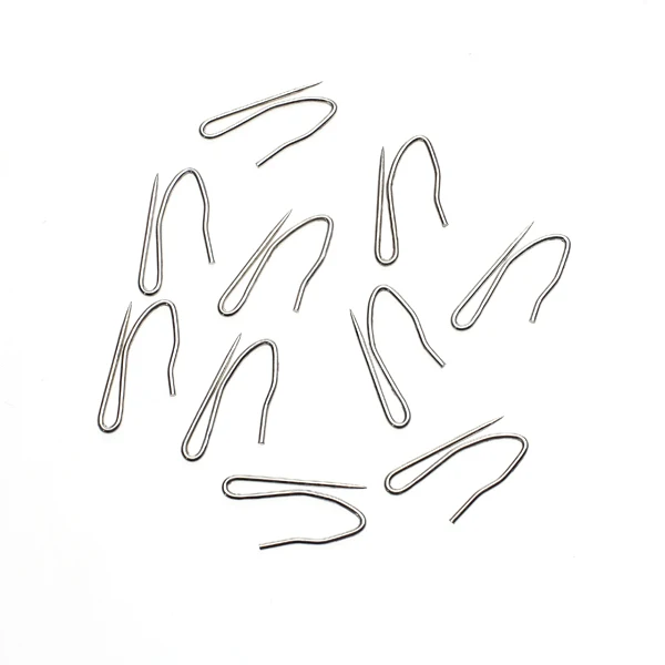 10 Pack Silver Curtain Hooks Pin-On Drapery Buckle Pins for Window Curtains, Door Curtains, Shower Curtains