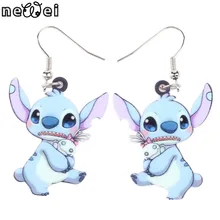 Newei длинные висячие брендовые милые Мультяшные аниме серьги акриловые горячие ювелирные изделия девушки женщины мультфильм дети серьги аксессуары