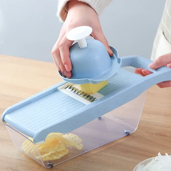

Household Vegetable Fruit Cutters Multifunctional Kitchen Supplies Cutting Vegetables Artifact Potato Radish Slice Grater