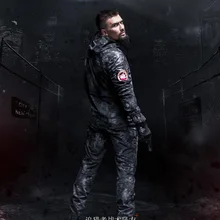 Новая камуфляжная стрелковая куртка мужская кожа питона Военная охота джунгли Пейнтбол Кемпинг страйкбол Пейнтбол тактическое спортивное пальто