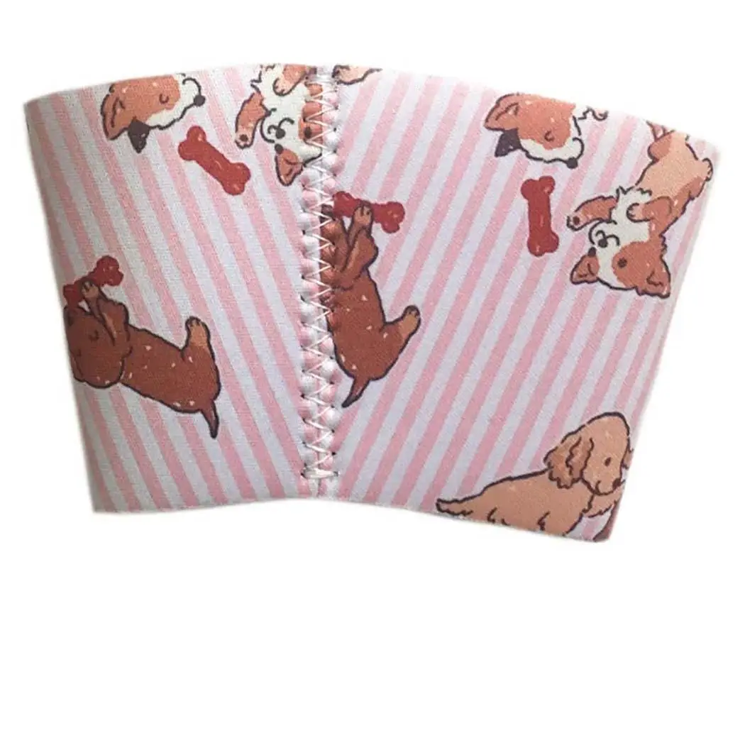 

Insulated Cup Sleeve Non-slip Recyclable Water Cup Coffee Mug Wraps Sleeves Collapsible for easy storage Cute