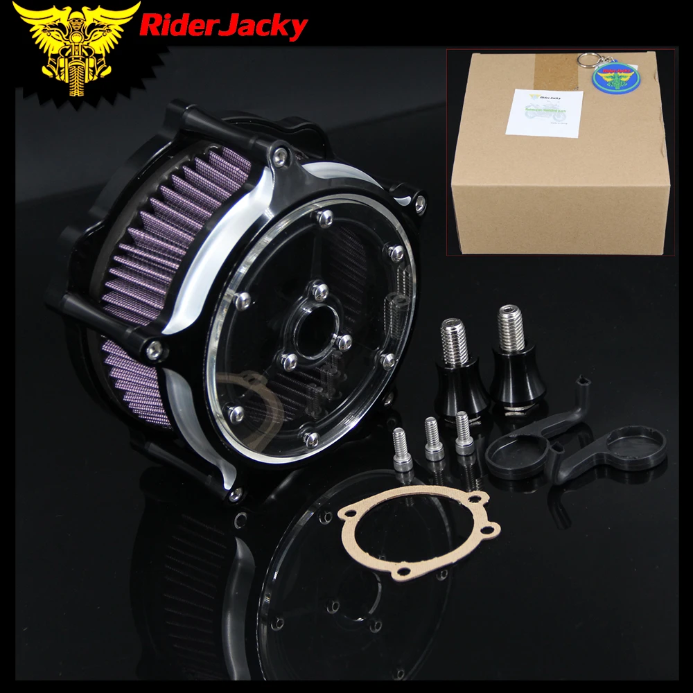 

RiderJacky For Harley Sportster 1200 883 Seventy Two Forty Eight Iron 883 10-14 XL1200 XL883 Clarity Air Cleaner Contrast Cut