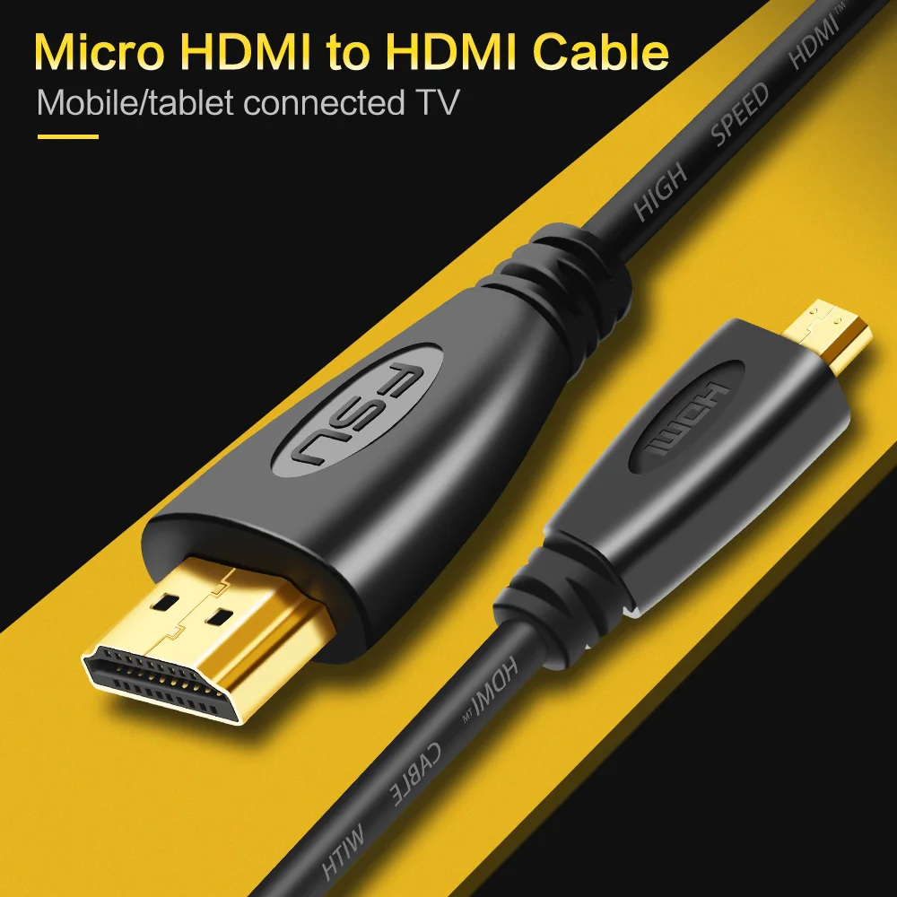 HDMI к Micro HDMI кабель 1080p V1.4 папа-папа видео 0,5 м 1 м 1,5 м 2 м 3 м кабель для HDTV ЖК-проектор камера Micro HDMI шнур