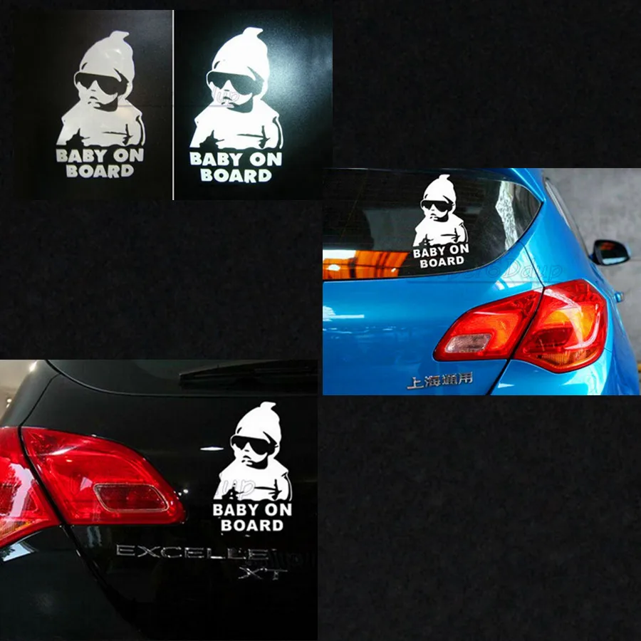 30PCS 3D Baby on Board Car Sticker Car Styling Car Covers Motorcycle Sticker Vinyl Decal Waterproof Reflective Wall Stickers junction produce jp luxury reflective windshield sticker ho car auto motorcycle vinyl diy decal exterior window body car styling