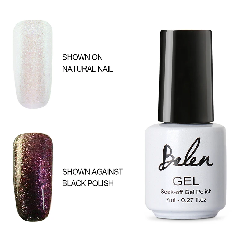 Belen 3D Chameleon Phantom Gel Nail Polish UV Gel Long Lasting Manicure Nail Art Gel Polish Base Top Coat Lacquer Varnish