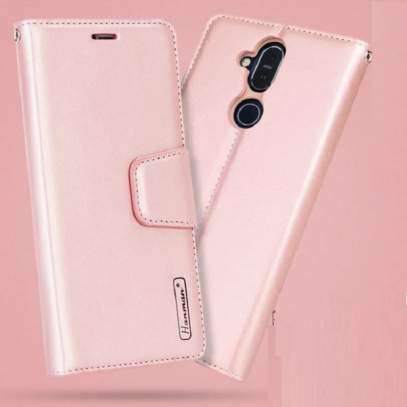 

Hot Wallet Leather Cover Case For Nokia 8 Sirocco 7 Plus 6.1 5.1 Plus 2.1 3.1 5.1 2018 Magnetic Buckle Flip Case Shell With Card
