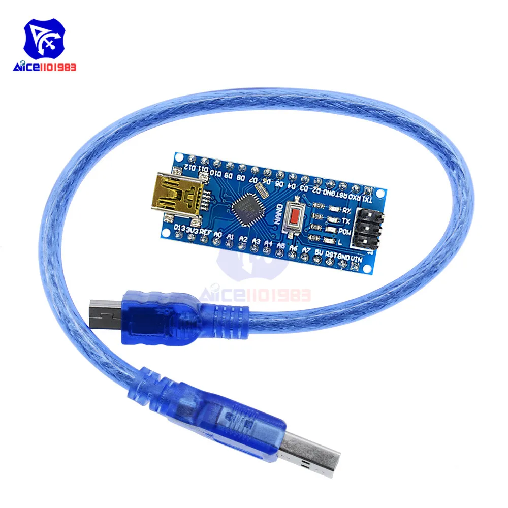 Плата микроконтроллера Nano V3.0 3 0 ATmega328 ATmega328P плата CH340 для Arduino сменный USB кабель