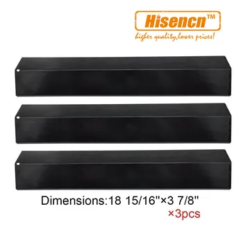 

Hisencn 95051 3pcs/pk Porcelain Steel Heat Plate Replacement for Chargriller 3001,3030,4000,5050 Gas Grill Models 48cm 18.9''