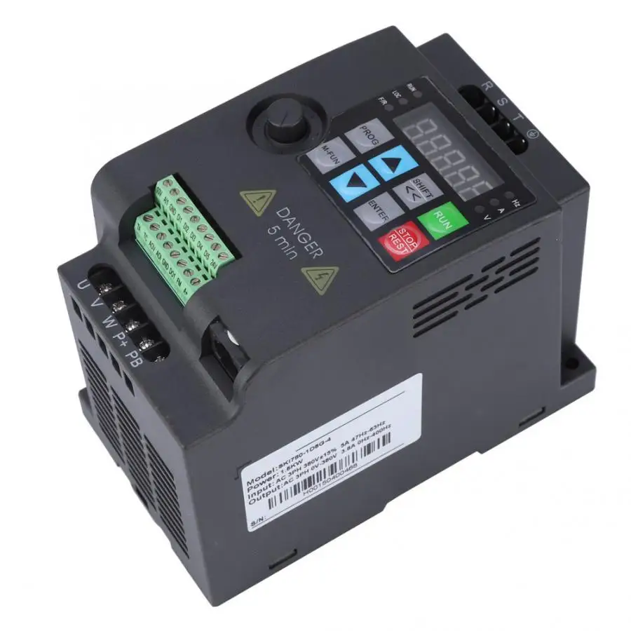 SKI780 VFD преобразователь переменной частоты для управления скоростью двигателя 220 В/380 В 0,75/1,5 кВт Регулируемая скорость инвертор частоты