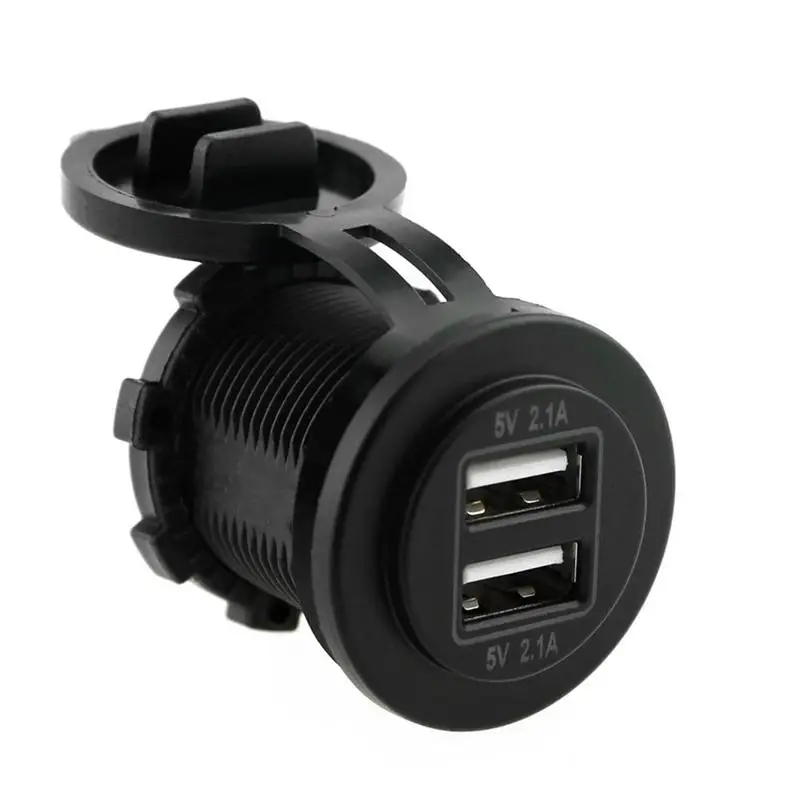 Водонепроницаемый Автомобильный мотоцикл два порта USB зарядное устройство