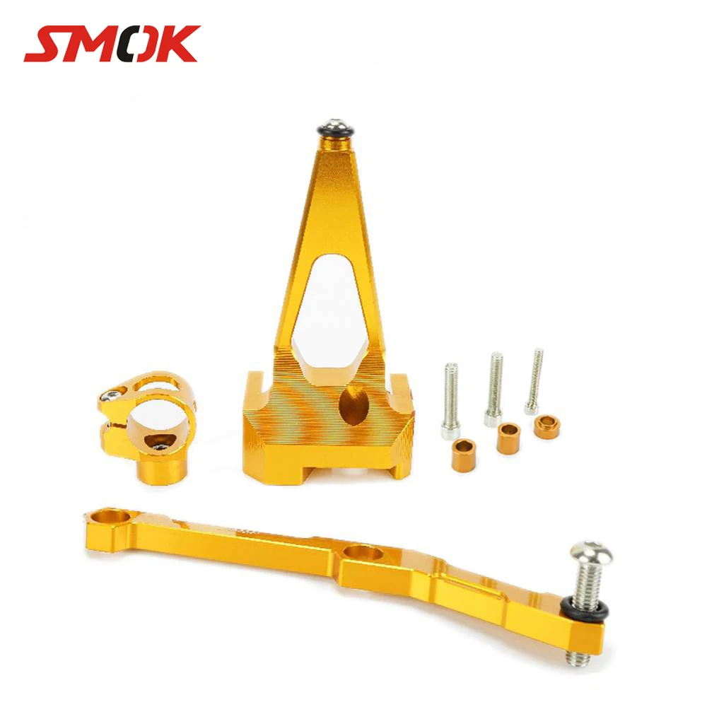 

SMOK Motorcycle CNC Aluminum Adjustable Steering Damper Stabilizer Bracket Kit For Yamaha MT-09 MT 09 MT09 FZ-09 FZ09 2013-2017