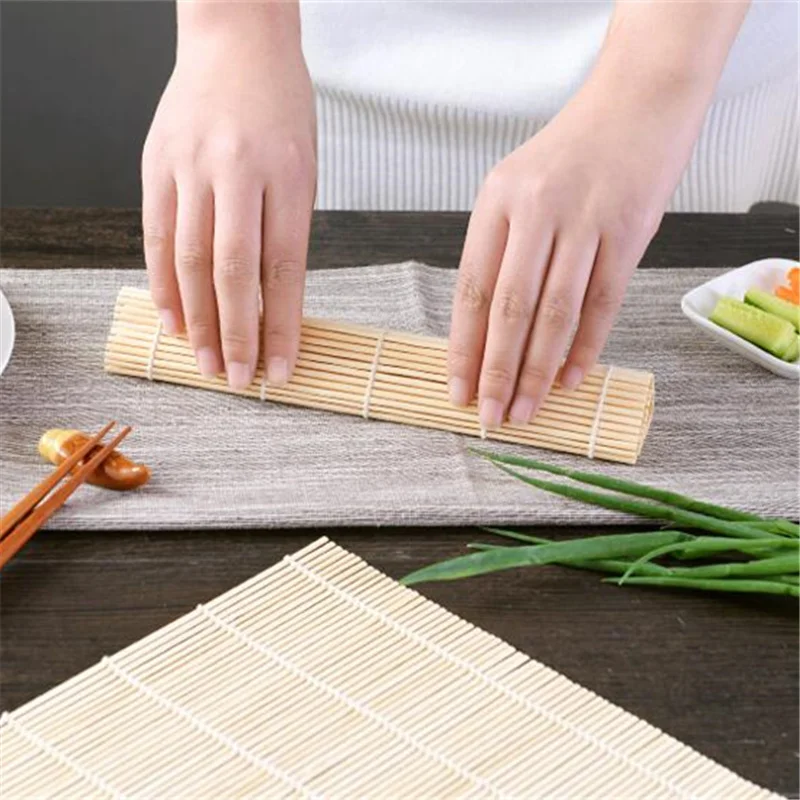 1 шт. Bamboo суши рулонные коврики риса ролик Maker Семья DIY суши инструмент Кухня аксессуары