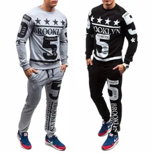 ZOGAA мужской модный спортивный костюм размер XS-XXL мужские спортивные комплекты