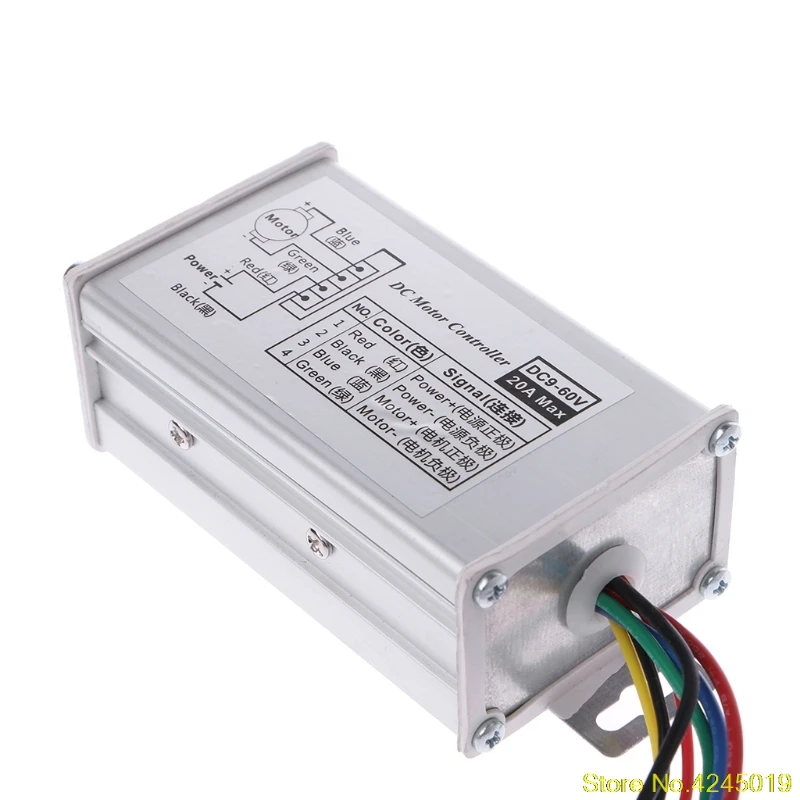 

2018 High quality DC 12V 24V 36V 48V SoftStart Reversible Motor Speed Control PWM Controller PWM