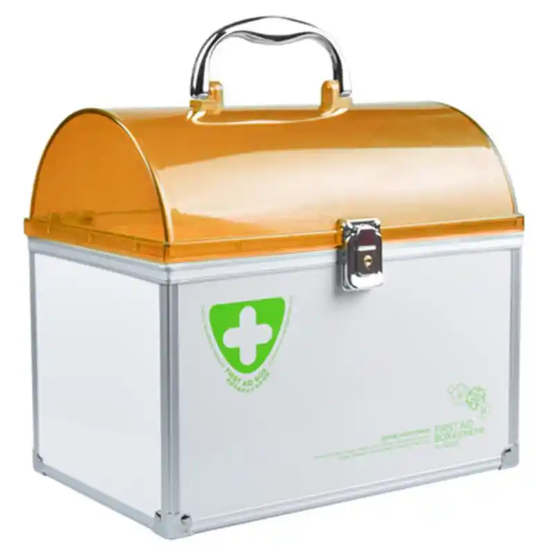 ULTECHNOVO Caja de Primeros Auxilios Vac/ía Contenedor de Almacenamiento de Gran Capacidad Caja de Asas Port/átil con Compartimentos Divididos para El Organizador de Viajes del Hotel Tama/ño S Azul