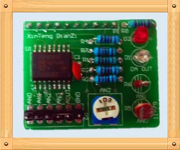 

Free Shipping!!! 5pcs Analog to digital converter / PCF8591 8-bit AD module / DA module / Metering temperature / sine wave