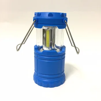 

MINGRAY Mini Portable LED Camping Lantern aaa battery 9 W COB powerful Collapsible Tent Lamp Light Waterproof with Steel Handle