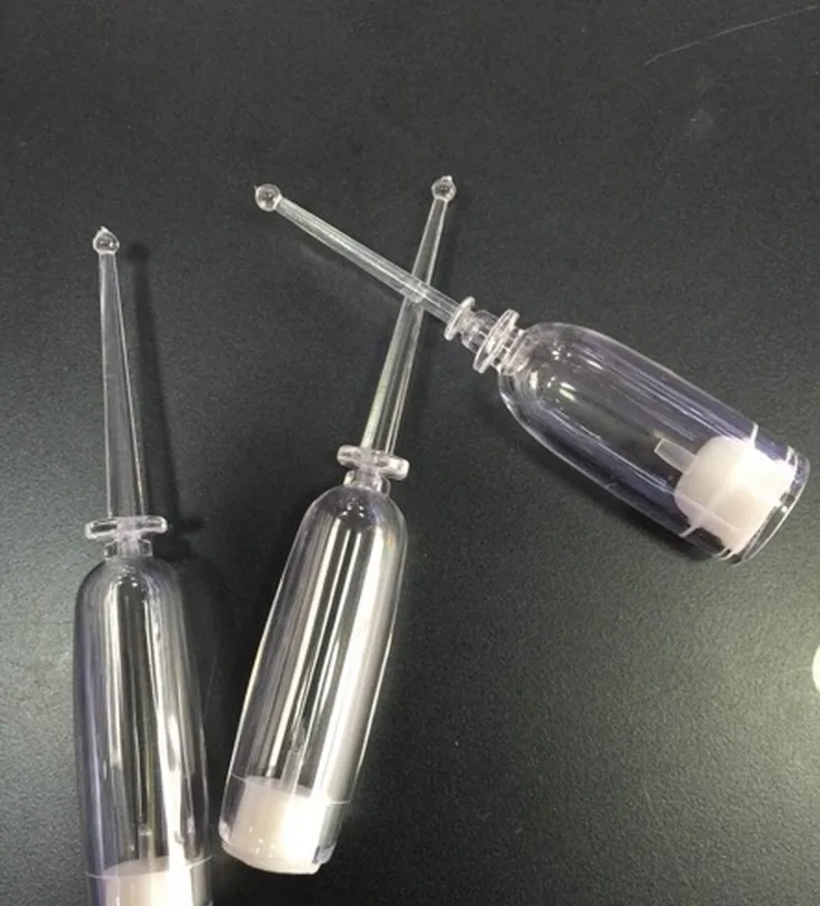 1ML Clear Airless Bottles,Disposible Break Off Bottle,Round shoulder,Essence Serum Packaging