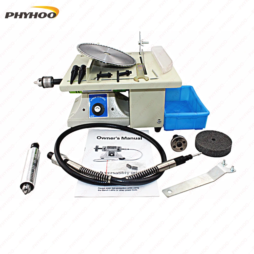 Multi-functional Mini Jade Table Saw Carving Grinding Polishing Machine Drilling Cutting Rotary Tools & Accessories DIY 220V