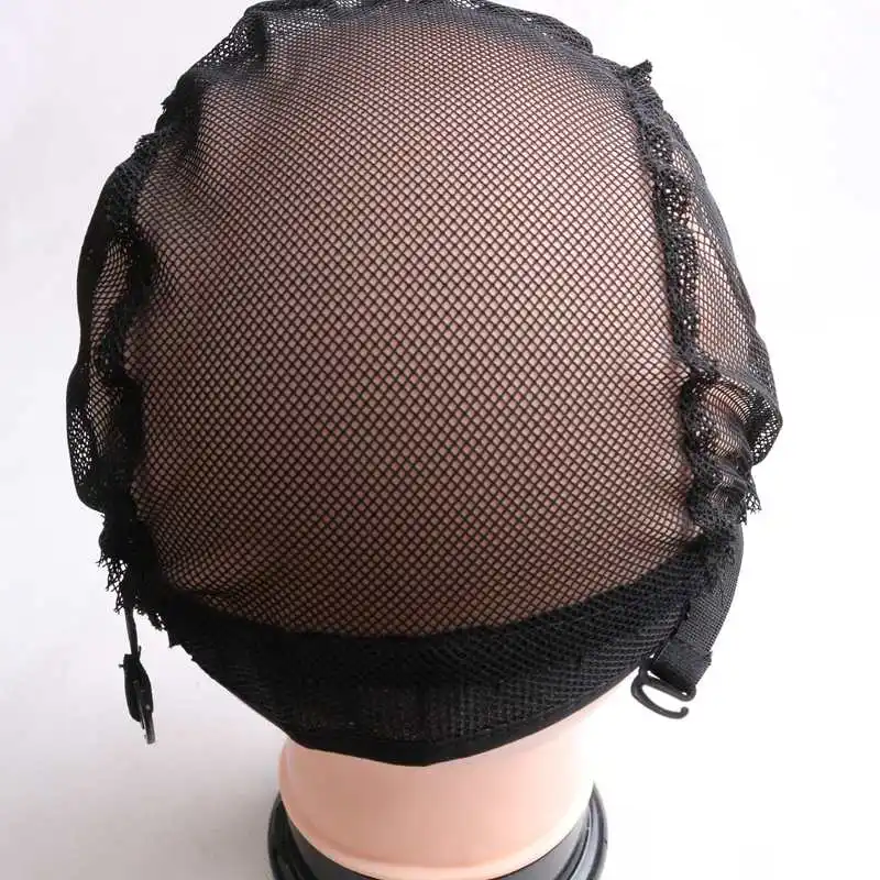 Murah Harmony 20 Pcs U Bagian Wig Topi dengan Renda Bersih untuk Membuat Wig dengan Tali Yang Dapat Disesuaikan