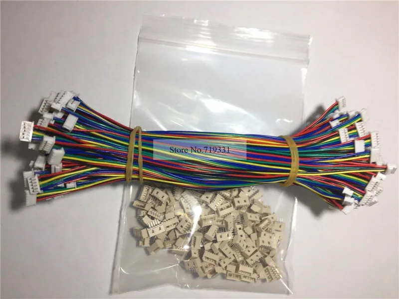 

100 SETS JST PH 1.25MM 5 Pin Female&Female DIP Connector with Wires Cables 150MM