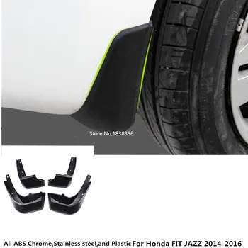 

For Honda FIT JAZZ 2014 2015 2016 Top Quality Car Cover Plastic Fender Soft Mudguard Protection Flap Splash Mud Guard Frame 4pcs