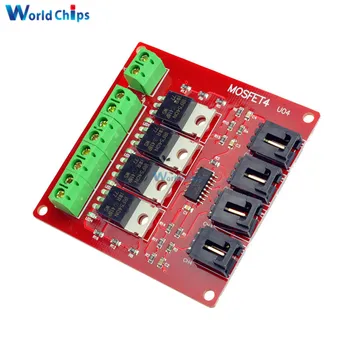 

Four Channel 4 Channel Way Route MOSFET Button IRF540 V4.0+ MOSFET Switch Module For Arduino DC Motor Drive Dmimmer Relay Board