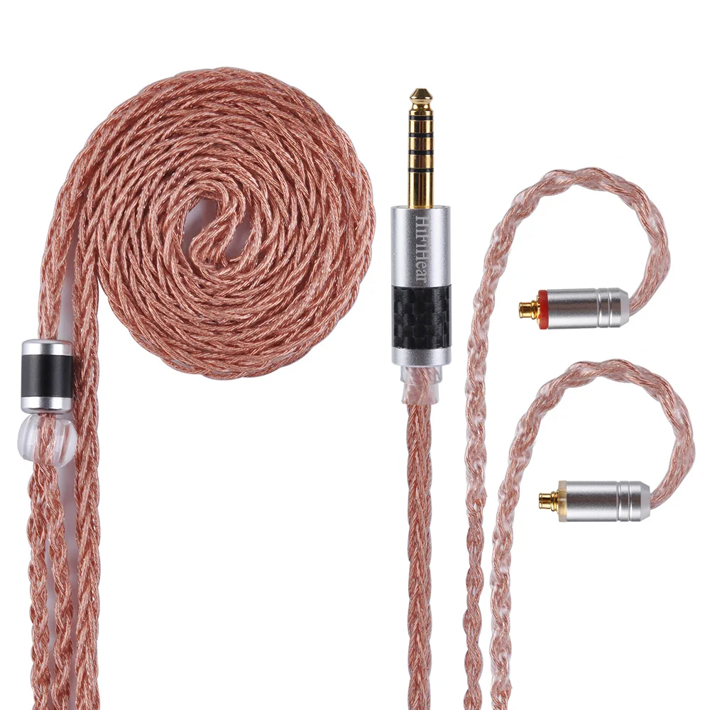 AK HiFiHear 8 Core посеребренный кабель 2 5/3 5/4 4 мм балансный с MMCX/2pin разъем для AS16 ZSN ZS10 PRO
