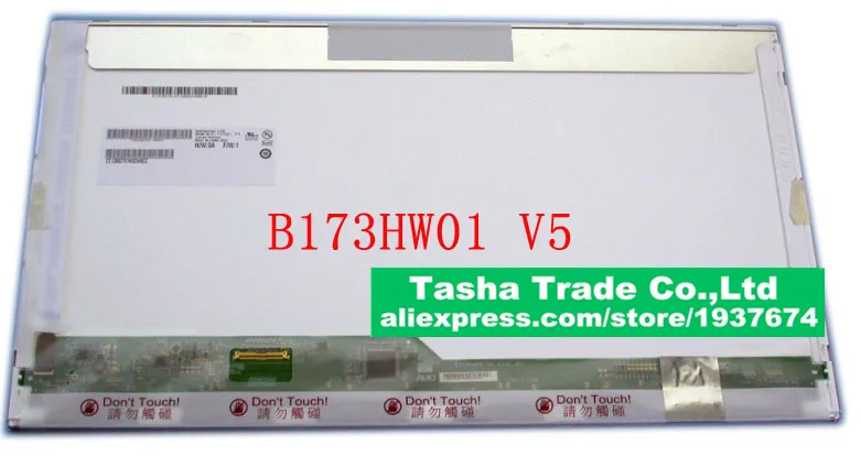 

B173HW01 V5 Original New B173HW01 V.5 LCD Laptop Screen Matrix FHD 1920*1080 17.3 LVDS 40pin AU Optronics