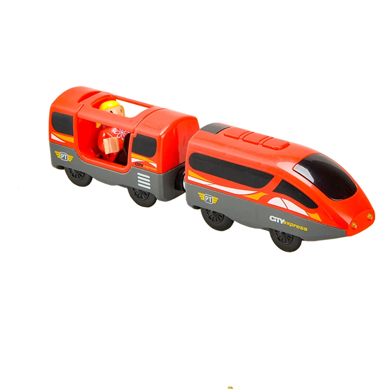 Electric High-speed Rail Remote Control Train Toy Compatible With Wooden p Q